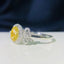 14K GOLD 0.65 CTW YELLOW DIAMOND & DIAMOND RING