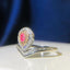 14K GOLD 0.36 CTW PINK DIAMOND & DIAMOND RING