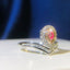 14K GOLD 0.36 CTW PINK DIAMOND & DIAMOND RING