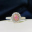 14K GOLD 0.34 CTW PINK DIAMOND & DIAMOND RING