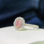 14K GOLD 0.34 CTW PINK DIAMOND & DIAMOND RING