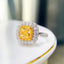 14K GOLD 2.87 CTW NATURAL YELLOW DIAMOND & DIAMOND RING/PENDANT