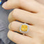 14K GOLD 2.87 CTW NATURAL YELLOW DIAMOND & DIAMOND RING/PENDANT