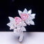 14K GOLD 2.86 CTW NATURAL PINK DIAMOND & DIAMOND RING