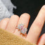 14K GOLD 2.86 CTW NATURAL PINK DIAMOND & DIAMOND RING