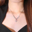 14K GOLD 1.48 CTW NATURAL PINK DIAMOND & DIAMOND NECKLACE