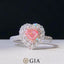 GIA CERTIFIED 14K GOLD 1.15 CTW NATURAL PINK DIAMOND & DIAMOND RING/PENDANT