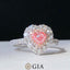 GIA CERTIFIED 14K GOLD 1.15 CTW NATURAL PINK DIAMOND & DIAMOND RING/PENDANT