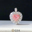 GIA CERTIFIED 14K GOLD 1.15 CTW NATURAL PINK DIAMOND & DIAMOND RING/PENDANT