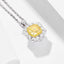 14K GOLD 1.67 CTW NATURAL YELLOW DIAMOND & DIAMOND RING/PENDANT