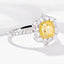 14K GOLD 1.67 CTW NATURAL YELLOW DIAMOND & DIAMOND RING/PENDANT