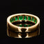 14K GOLD 2.07 CT VIVID GREEN NATURAL EMERALD RING