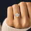 14K GOLD 2.12 CT NATURAL H DIAMOND RING