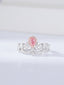 14K GOLD 0.98 CTW NATURAL PINK DIAMOND & DIAMOND RING