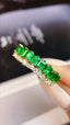 14K GOLD 1.59 CTW NATURAL EMERALD & DIAMOND RING