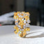 14K GOLD 2.17 CTW NATURAL YELLOW DIAMOND & DIAMOND RING