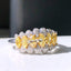 14K GOLD 1.07 CTW NATURAL YELLOW DIAMOND & DIAMOND RING