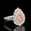 14K GOLD 1.43 CTW NATURAL PINK DIAMOND & DIAMOND RING/PENDANT