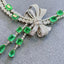 14K GOLD 14.05 CT VIVID GREEN NATURAL EMERALD & DIAMOND NECKLACE