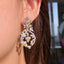 14K GOLD 3.89 CTW NATURAL YELLOW DIAMOND & DIAMOND EARRINGS