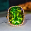 14K GOLD 11.77 CTW NATURAL TOURMALINE & DIAMOND RING