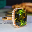 14K GOLD 11.77 CTW NATURAL TOURMALINE & DIAMOND RING