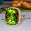 14K GOLD 11.77 CTW NATURAL TOURMALINE & DIAMOND RING