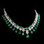 High-end 14K GOLD 25.83 CTW VIVID GREEN NATURAL EMERALD & DIAMOND NECKLACE ( Video)