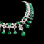 High-end 14K GOLD 25.83 CTW VIVID GREEN NATURAL EMERALD & DIAMOND NECKLACE ( Video)