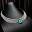 High-end 14K GOLD 36.03 CTW NATURAL PARAIBA TOURMALINE & DIAMOND NECKLACE (Video)