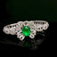 High-end 14K GOLD 44.12 CTW VIVID GREEN NATURAL EMERALD & DIAMOND JEWELRY SET (Video)