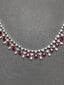 High-end 14K GOLD 20.31 CTW PIGEON BLOOD RED NATURAL RUBY & DIAMOND NECKLACE ( Video)