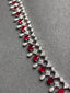 High-end 14K GOLD 20.31 CTW PIGEON BLOOD RED NATURAL RUBY & DIAMOND NECKLACE ( Video)