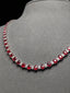 High-end 14K GOLD 21.14 CTW PIGEON BLOOD RED NATURAL RUBY & DIAMOND NECKLACE ( Video)