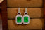 14K GOLD 2.35 CTW VIVID GREEN NATURAL EMERALD & DIAMOND EARRINGS