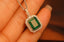 14K GOLD 5.27 CTW VIVID GREEN NATURAL EMERALD & DIAMOND PENDANT