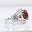 14K GOLD 7.12 CT NATURAL SPESSARTINE & DIAMOND RING