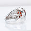 14K GOLD 7.12 CT NATURAL SPESSARTINE & DIAMOND RING