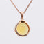 14K ROSE GOLD 4.57 CT NATURAL CITRINE & DIAMOND PENDANT