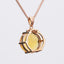 14K ROSE GOLD 4.57 CT NATURAL CITRINE & DIAMOND PENDANT