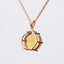 14K ROSE GOLD 4.57 CT NATURAL CITRINE & DIAMOND PENDANT