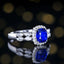 14K GOLD 1.52 CTW NATURAL SAPPHIRE & DIAMOND & COCKTAIL RING