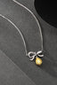 14K GOLD 0.23 CTW NATURAL YELLOW DIAMOND & DIAMOND NECKLACE