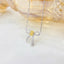 14K GOLD 0.38 CTW NATURAL YELLOW DIAMOND & DIAMOND NECKLACE