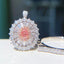 14K GOLD 1.01 CTW NATURAL PINK DIAMOND & DIAMOND RING/PENDANT