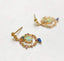 14K YELLOW GOLD 0.4 CT NATURAL OPAL EARRINGS