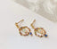 14K YELLOW GOLD 0.4 CT NATURAL OPAL EARRINGS