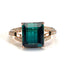 14K ROSE GOLD 5.5 CT NATURAL TOURMALINE & DIAMOND RING