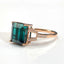 14K ROSE GOLD 5.5 CT NATURAL TOURMALINE & DIAMOND RING