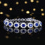 14K GOLD 3.89 CTW NATURAL SAPPHIRE & DIAMOND BRACELET